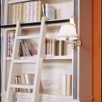 4-door bookcase with ladder