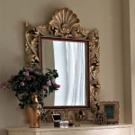 Carved mirror