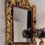 Carved mirror