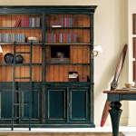 4 doors bookcase with stair