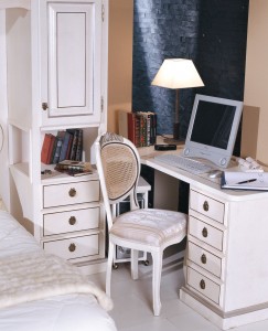 Writing desk with drawers